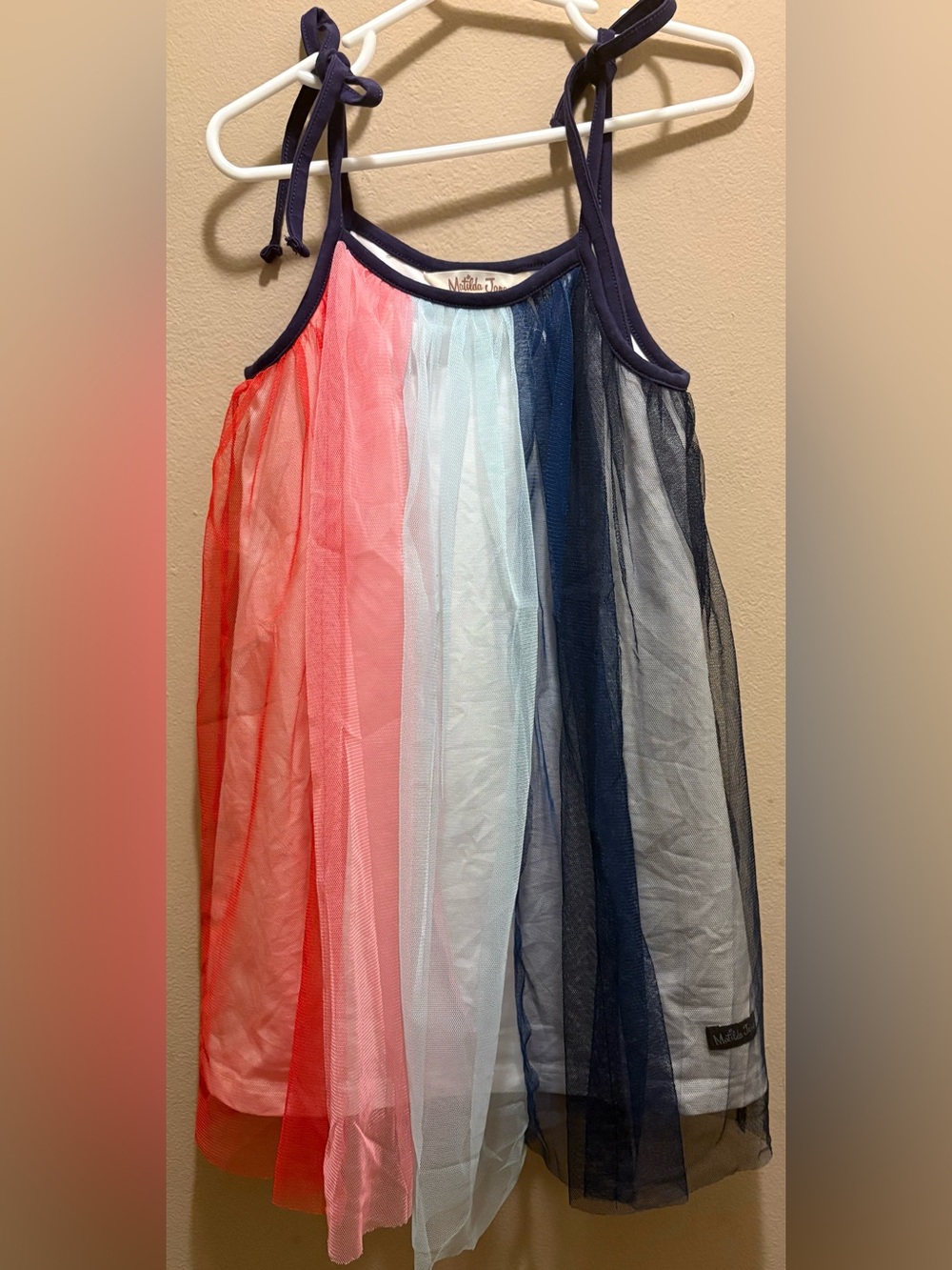 Matilda Jane girls size 5t patriotic tulle dress